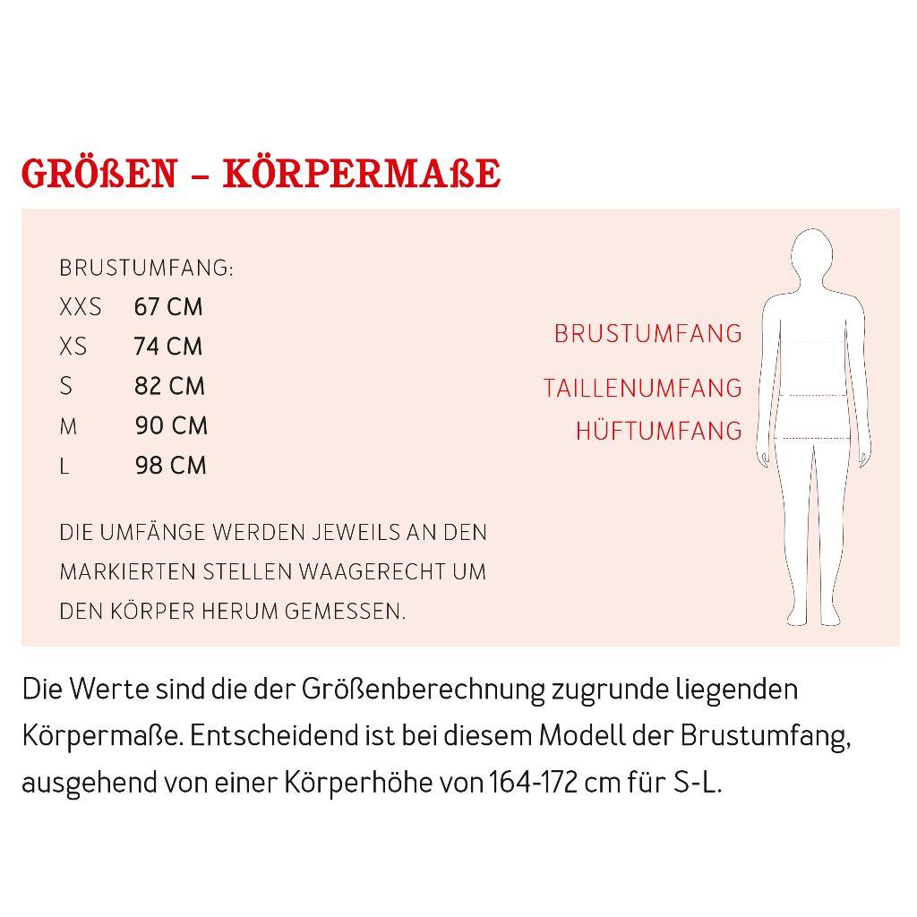 Papierschnittmuster Shirt Spagettiträger Frau Elin XXS-L